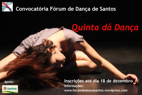 Cartaz Convocatória Fórum de Danca
